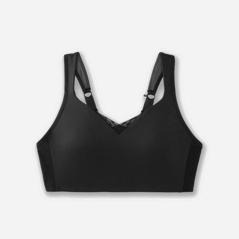 Brooks Drive Convertible Women's Running Bra UK Sale - Black (CTBLF4638)